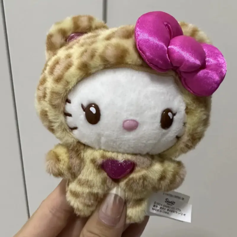 Sanrios Hello Kittys Bear Series Plush Doll Keychain Cute Cartoon Plush Keychain Pendant Bag Accessories toys gifts