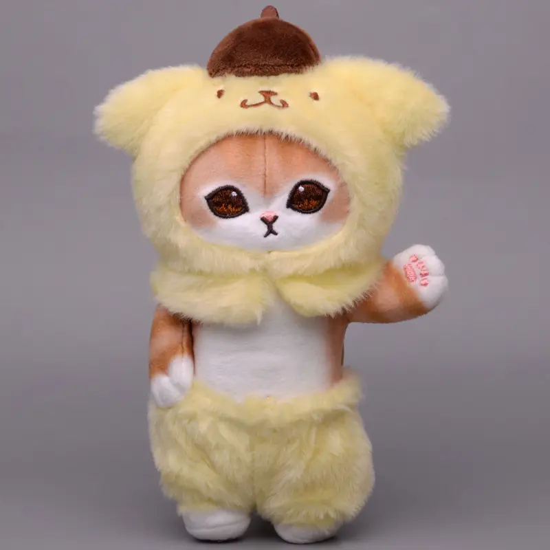 New Plush Stuffed Doll Cute Shark Cat Sanrio Kawaii Kuromi Melody Cinnamoroll Pendant Backpack Keychain Birthday Gift