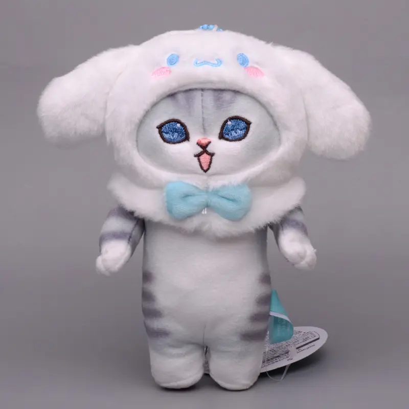 New Plush Stuffed Doll Cute Shark Cat Sanrio Kawaii Kuromi Melody Cinnamoroll Pendant Backpack Keychain Birthday Gift