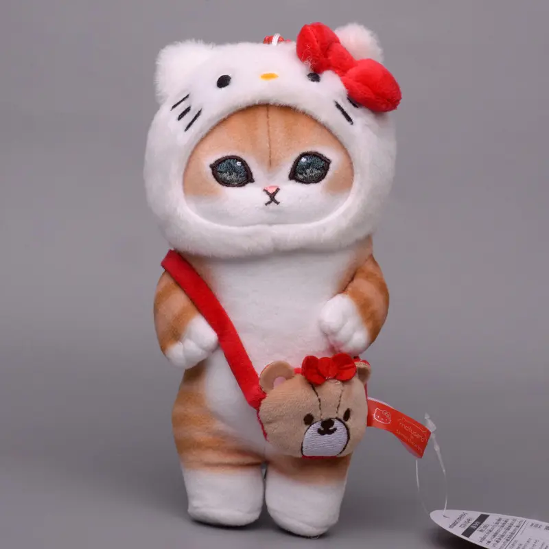 New Plush Stuffed Doll Cute Shark Cat Sanrio Kawaii Kuromi Melody Cinnamoroll Pendant Backpack Keychain Birthday Gift