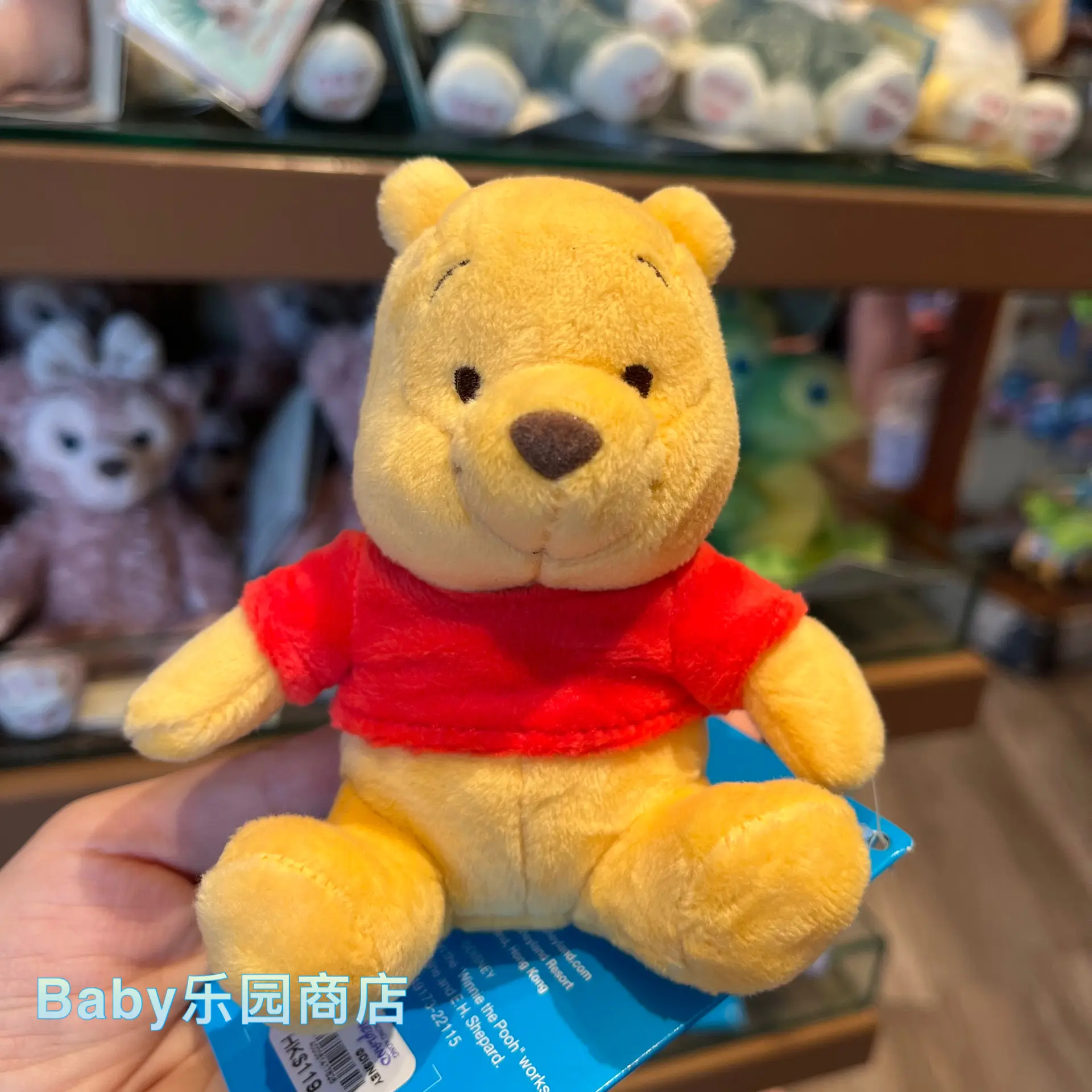 Original Disney Stitch Toy Story Winnie The Pig Jumping Tiger Anime Figure Character Doll Sitting On Shoulders Magnet Doll Child