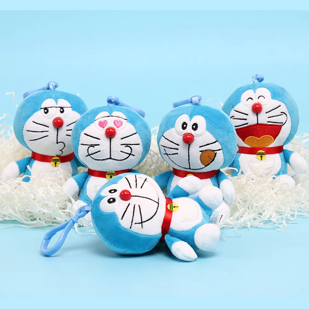 Doraemon Plush Toy Doll Keychain Pendant Jingle Cat Bag School Bag Pendant Cartoon Doraemon Pendant Doll Children's Toy Gift