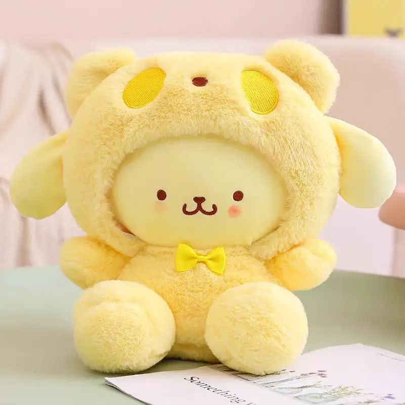 Sanrio 25Cm Anime Kuromi Toys Kawaii Mymelody Cinnamorol Plush Soft Stuffed Animals Doll Plushie Pillow Xmas Gift Decor