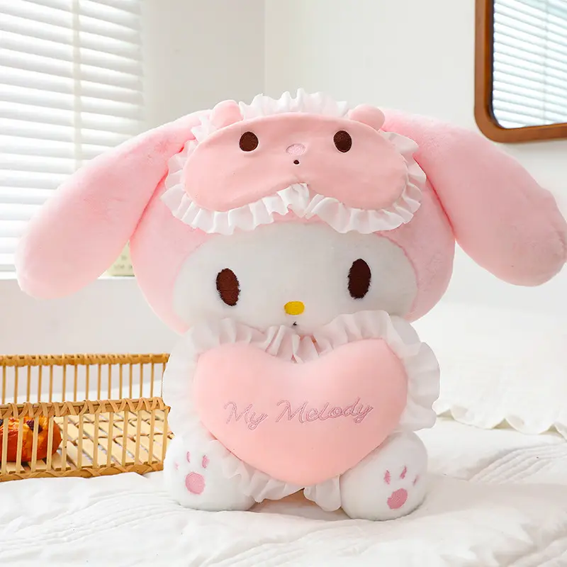Sanrio 25Cm Anime Kuromi Toys Kawaii Mymelody Cinnamorol Plush Soft Stuffed Animals Doll Plushie Pillow Xmas Gift Decor
