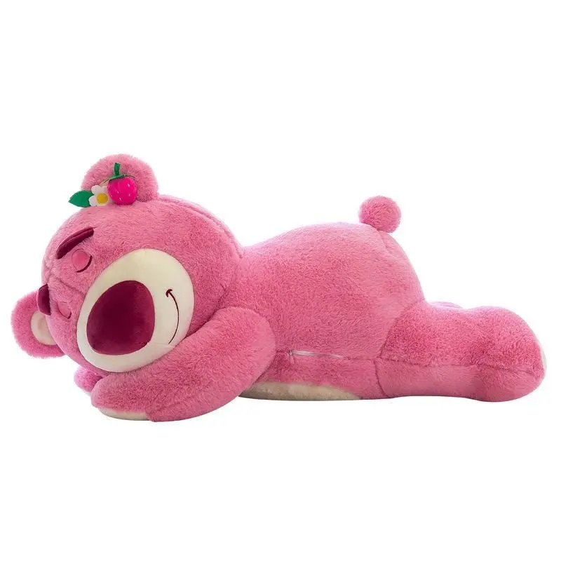 Cartoon Disney Strawberry Bear Plush Doll Toy Cute Party Models Lotso Sleep Plush Pillow Doll Children Doll Birthday Gift Toy