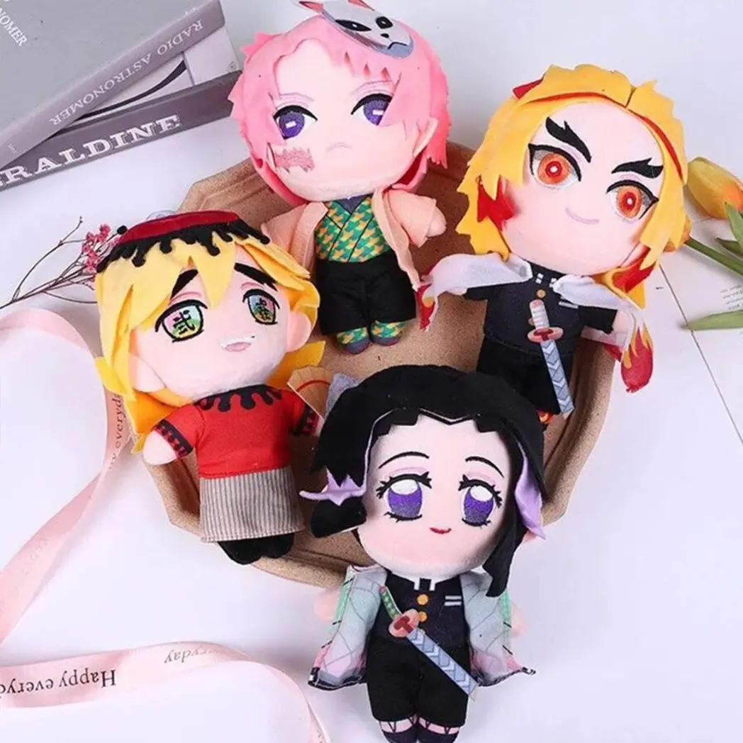 20cm Demon Slayer Plush Toy Japanese Classic Anime Cartoon Characters Stuffed Plush Toys Children Birthday Gifts Christmas Gifts