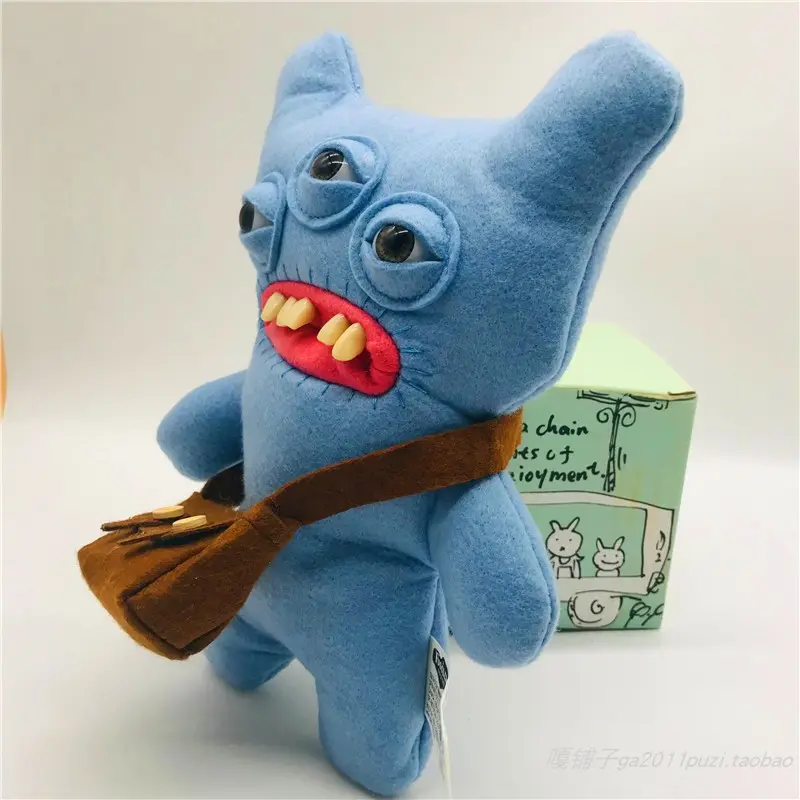 Original Fuggler Tooth Cute Tooth Monster Doll No Box Funk Tooth Treasure Monster Funny Plush Trendy Play Doll Festival Gift