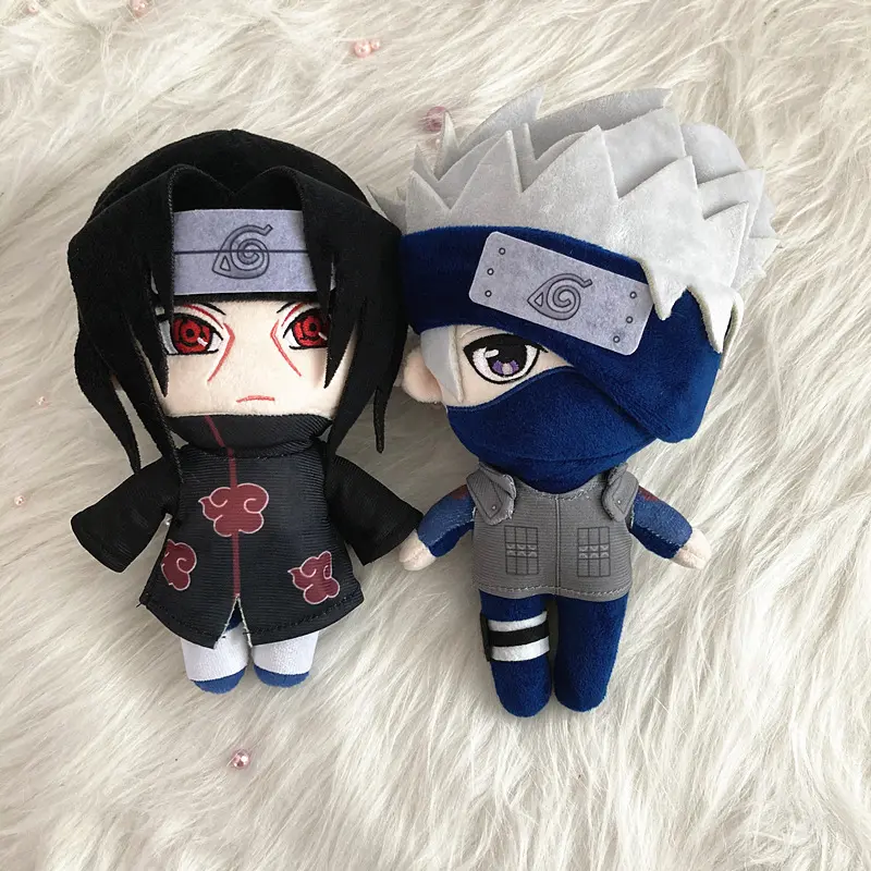 20cm Naruto Gaara Uzumaki Naruto Anime Kakashi Anime Plush Stuffed Uchiha Itachi Doll Children's Pillow Christmas Birthday Toys
