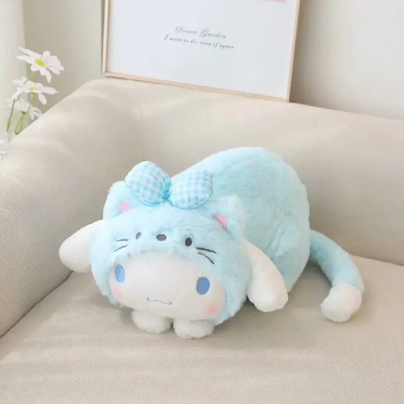Sanrio Kawaii Kuromi My Melody Cinnamoroll Plush Toy Doll Paper Towel Cover Cartoon Soft Stuffed Plushie Children Pillow Dolls