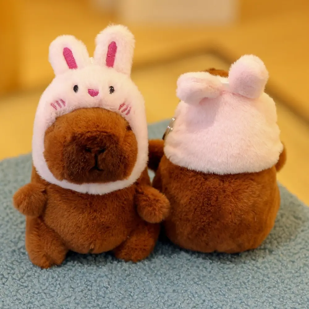 Kawaii Multicolor Capybara Doll Kapibala 10-13cm Water Dolphin Doll Birthday Gift Soft Plush Toy Car Couple
