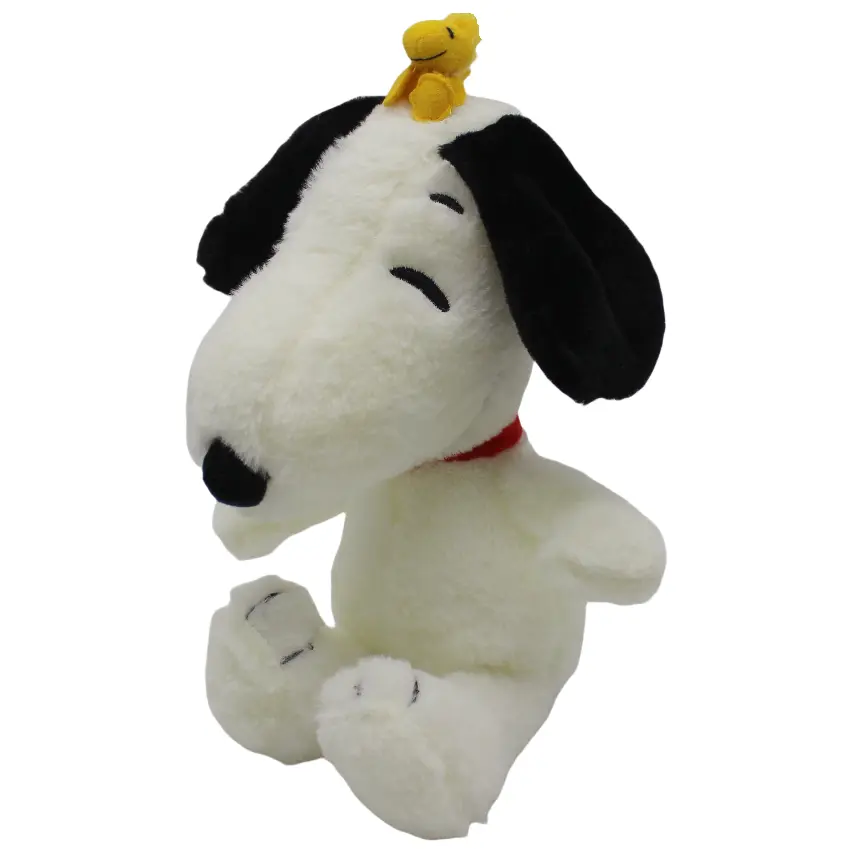 1piece 25CM Snoopy dog with Woodstock the cute bird Plush soft toys Snoopy dog toys best birthday present  Valentine's Day gift
