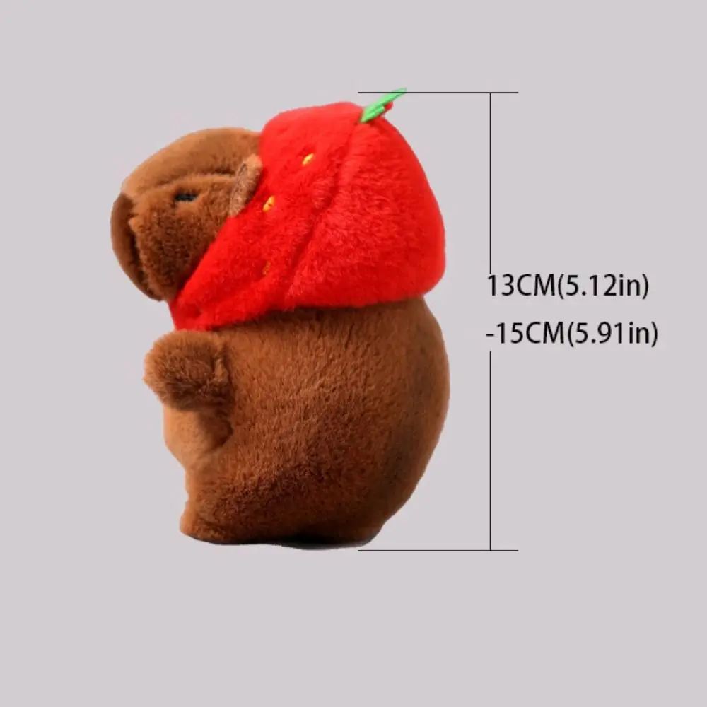 Kawaii Multicolor Capybara Doll Kapibala 10-13cm Water Dolphin Doll Birthday Gift Soft Plush Toy Car Couple