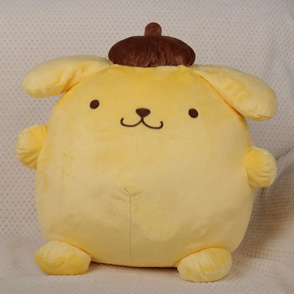 50cm Sanrio Pompompurin Stuffed Plush Toys Big Size Lovely Pillow Gift Kids Super Soft Pom Pom Purin Plushie Doll Room Bed Decor