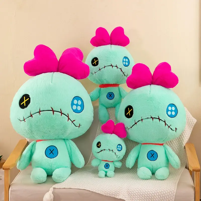Oversize 100cm Disney Stitch Little Monster Friends Plush Toys Scrump Cartoon Soft Stuffed Dolls Plush Pillow Kids Birthday Gift