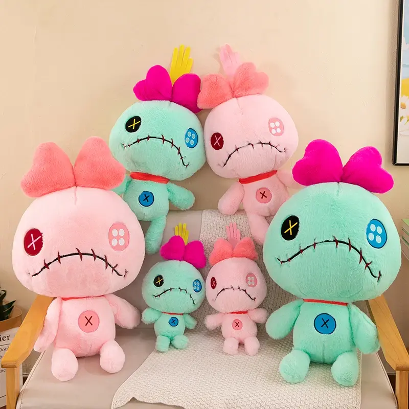 Oversize 100cm Disney Stitch Little Monster Friends Plush Toys Scrump Cartoon Soft Stuffed Dolls Plush Pillow Kids Birthday Gift