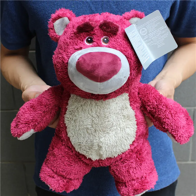 32cm Toy Story Lotso Hugging Bear Stuffed Strawberry Bear Soft Toys for Children Kids Girl Birthday Gift