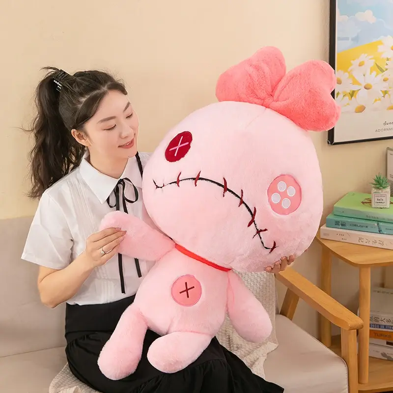 Oversize 100cm Disney Stitch Little Monster Friends Plush Toys Scrump Cartoon Soft Stuffed Dolls Plush Pillow Kids Birthday Gift