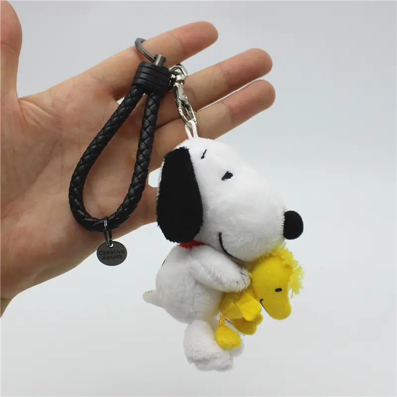1piece 10CM Cute hign quality Snoopy Plush pendant toys Snoopy dog  KEY CHAIN animal dolls