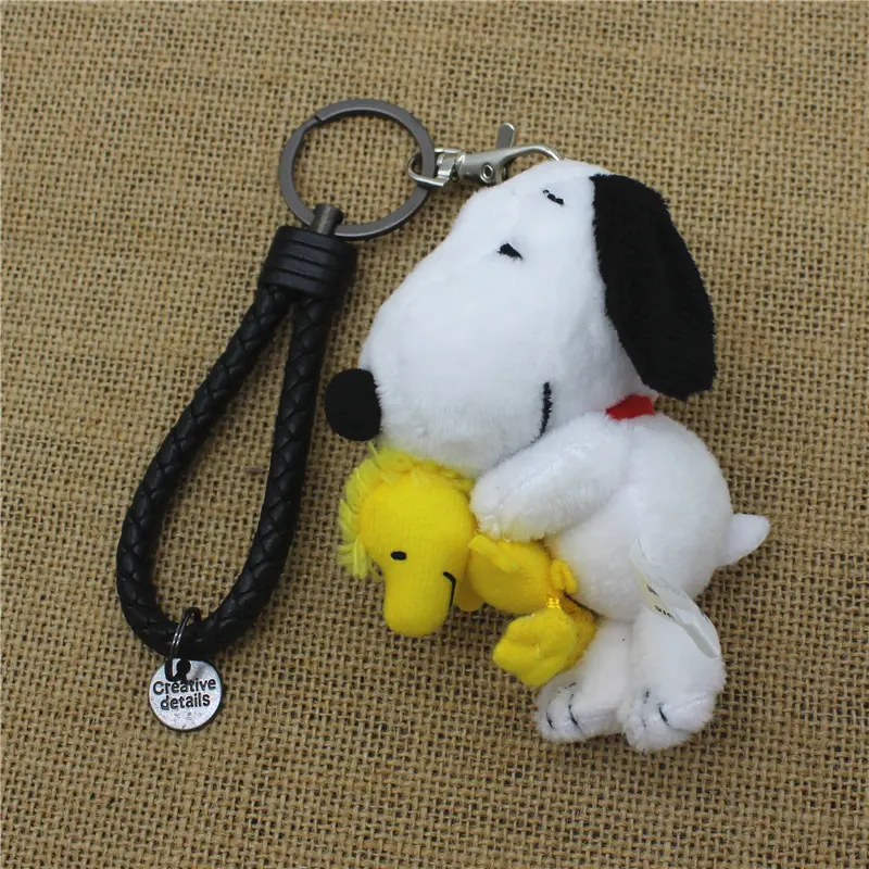 1piece 10CM Cute hign quality Snoopy Plush pendant toys Snoopy dog  KEY CHAIN animal dolls