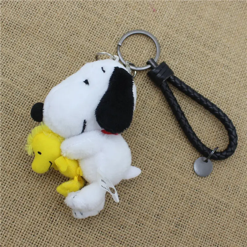 1piece 10CM Cute hign quality Snoopy Plush pendant toys Snoopy dog  KEY CHAIN animal dolls