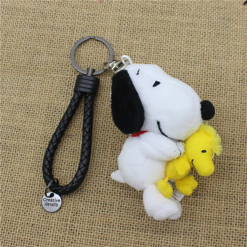 1piece 10CM Cute hign quality Snoopy Plush pendant toys Snoopy dog  KEY CHAIN animal dolls