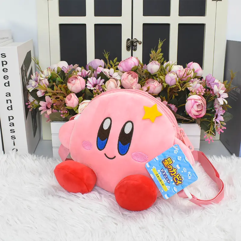 Star Kirby Plush Shoulder Bag Waddle Dee Soft Schoolbag Handbag Backpack Lovely Anime Game Peripheral Products Birthday Gifts