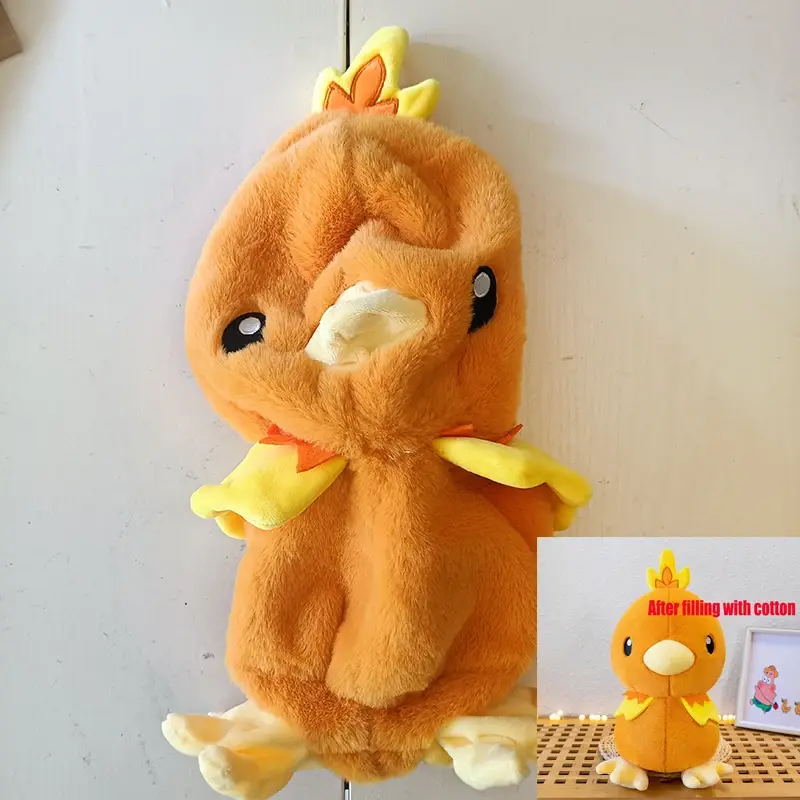 Pokemon Snorlax Totodile Holster Plush Toys Not Stuffed Plush Cartoon Chikorita Torchic Plushes Dolls Semi-finished Toys Kid Toy