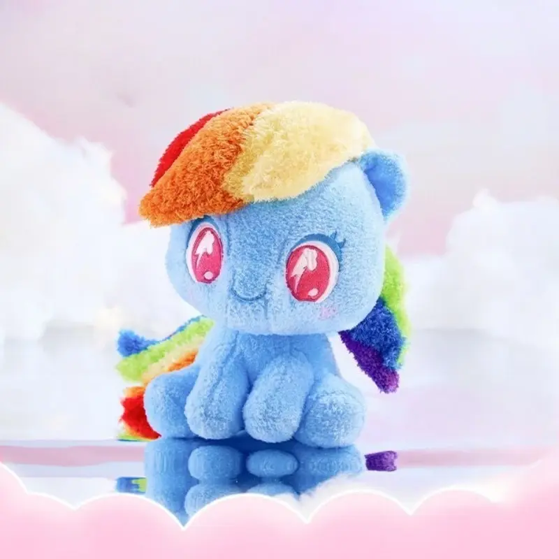 My Little Pony Plush Doll Pony Baby Li Series Q Edition Sitting Dolls Cartoon Soft Ornament for Girls' Birthday Companion Gifts