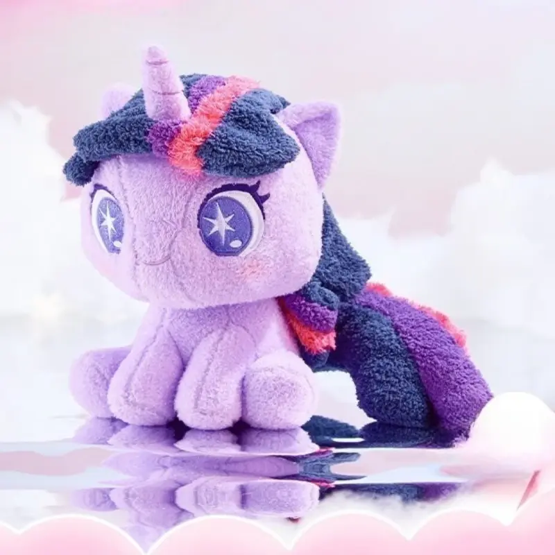 My Little Pony Plush Doll Pony Baby Li Series Q Edition Sitting Dolls Cartoon Soft Ornament for Girls' Birthday Companion Gifts