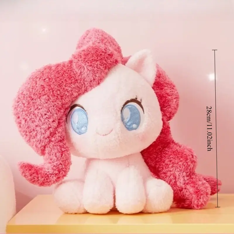 My Little Pony Plush Doll Pony Baby Li Series Q Edition Sitting Dolls Cartoon Soft Ornament for Girls' Birthday Companion Gifts