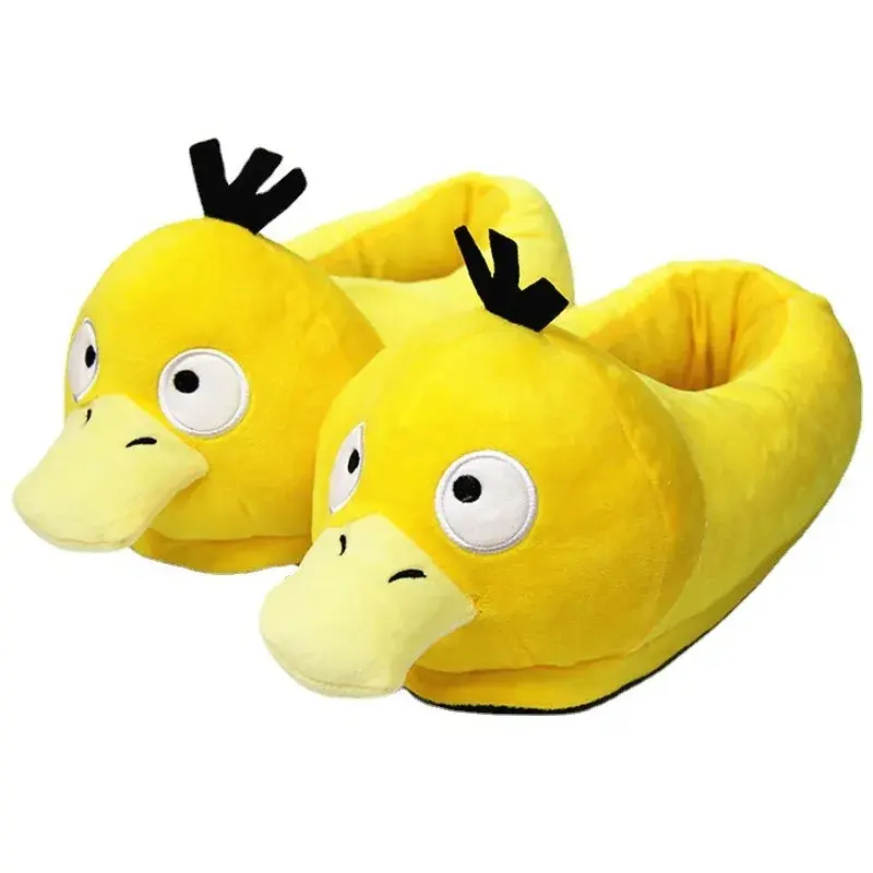 Pokemon Snorlax Plush Cotton Slippers Cartoon Eevee Keep Warm Plush Shoes Soft Stuffed Anime Elf Shoes Birthday Gift For Adults