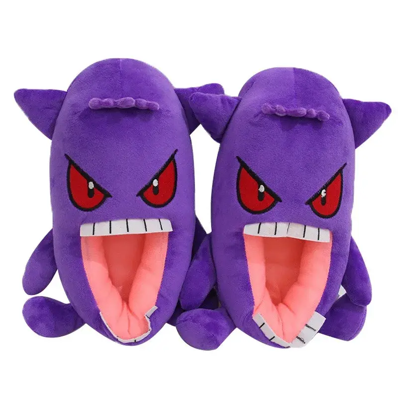 Pokemon Snorlax Plush Cotton Slippers Cartoon Eevee Keep Warm Plush Shoes Soft Stuffed Anime Elf Shoes Birthday Gift For Adults