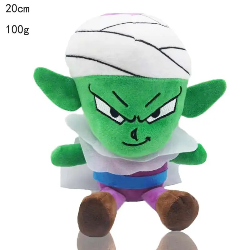 2024 Hot Sale 20cm Dragon Ball Japan Anime Plush Toy Cartoon Role Goku Vegeta Piccolo Gohan Cute Figure Stuffed Dolls Child Gift