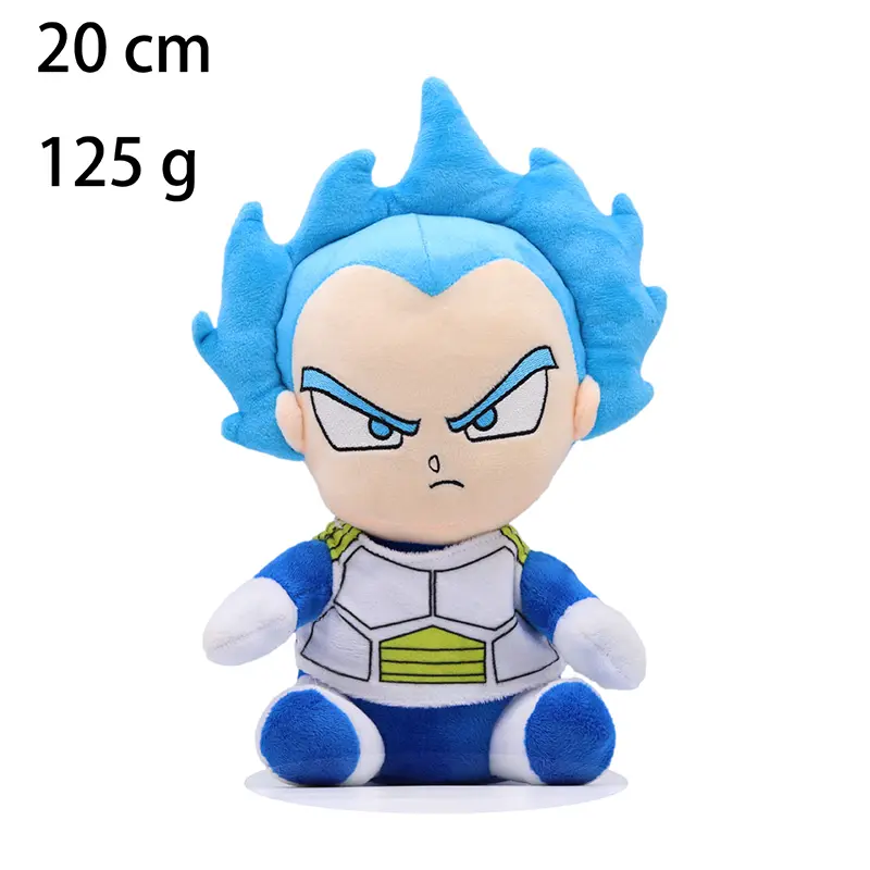 2024 Hot Sale 20cm Dragon Ball Japan Anime Plush Toy Cartoon Role Goku Vegeta Piccolo Gohan Cute Figure Stuffed Dolls Child Gift