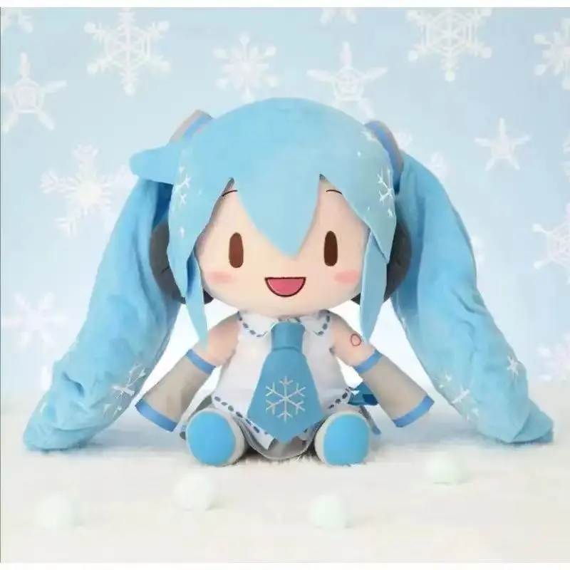 32CM New fufu Hatsune Miku Plush Doll Cute kawaii Pillow Cartoon  Anime Girl Shake scallions Children's Gift Kids Toy