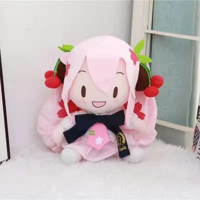 32CM New fufu Hatsune Miku Plush Doll Cute kawaii Pillow Cartoon  Anime Girl Shake scallions Children's Gift Kids Toy