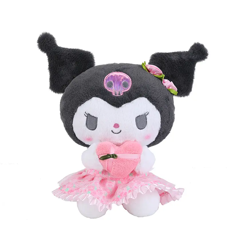 Sanrio Romantic Flowers Kuromi Melody Doll Cartoon Anime Hello Kitty Cat Plush Toys Kids Party Gift Girls Lovely Plush Toy