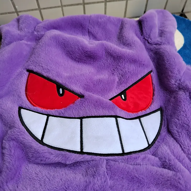 Huge Eevee Pokemon Gengar Pikachu Jigglypuff Holster Plush Toys Pokémon Kawaii Semi-finished Leather Holster Pillow Gift for Kid