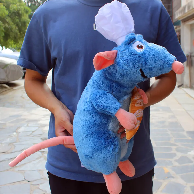 Disney 45cm Ratatouille Remy Bread Hat Mouse Plush Toys Stuffed Plushie Animals Children Boy Birthday Gifts stuffed animal dolls