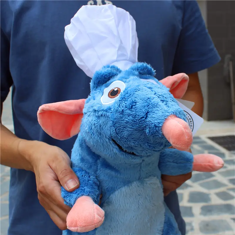 Disney 45cm Ratatouille Remy Bread Hat Mouse Plush Toys Stuffed Plushie Animals Children Boy Birthday Gifts stuffed animal dolls