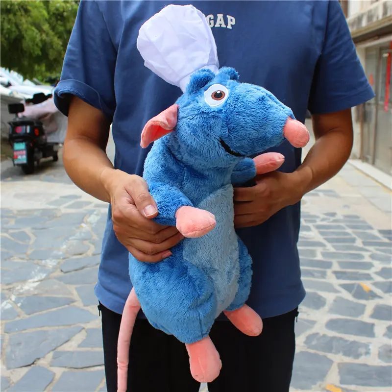 Disney 45cm Ratatouille Remy Bread Hat Mouse Plush Toys Stuffed Plushie Animals Children Boy Birthday Gifts stuffed animal dolls