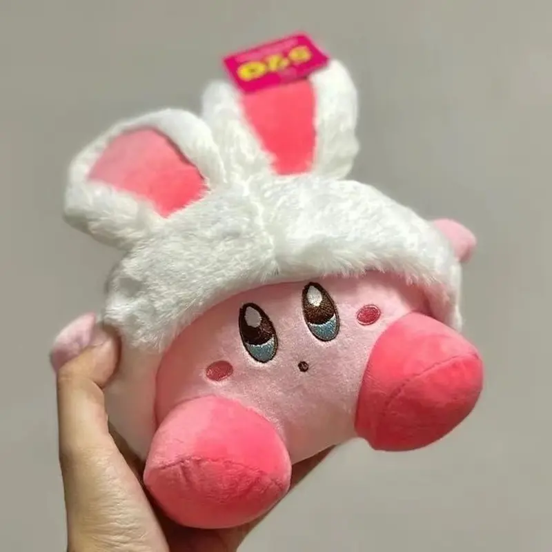 30cm Rabbit Ear Kirby Plush Plush Toys Hug Pillow Grabbing Machine Doll Room Decoration Children'S Toys Girl'S Holiday Gift