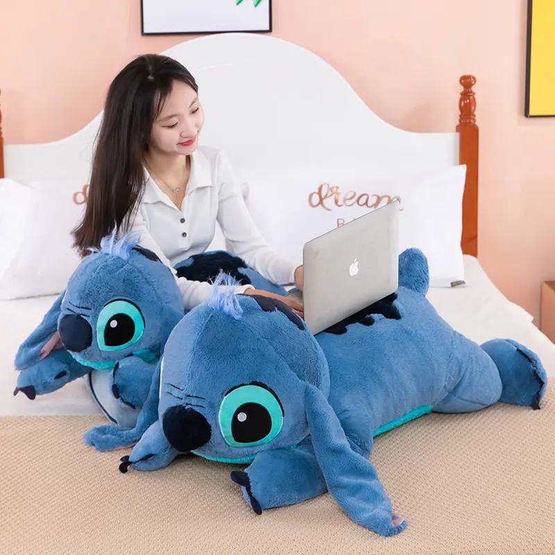 80cm Disney Lilo & Stitch Store Big Stuffed Animal Kawaii Toys Pillow Anime For Sleep Kids Dolls Girl Children Birthday Gift