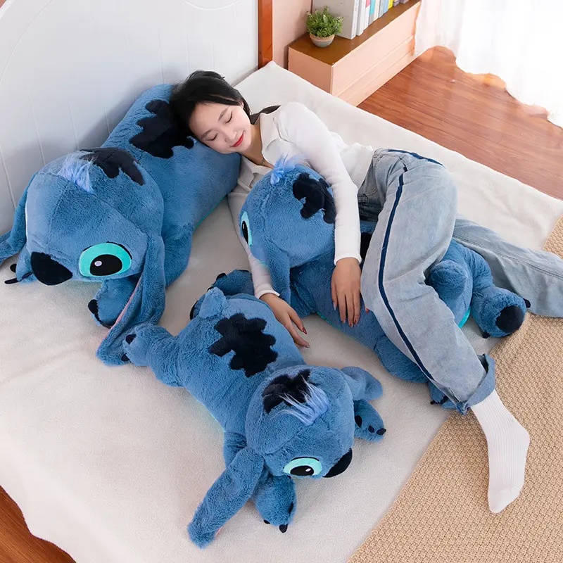 80cm Disney Lilo & Stitch Store Big Stuffed Animal Kawaii Toys Pillow Anime For Sleep Kids Dolls Girl Children Birthday Gift