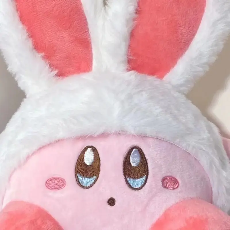 30cm Rabbit Ear Kirby Plush Plush Toys Hug Pillow Grabbing Machine Doll Room Decoration Children'S Toys Girl'S Holiday Gift
