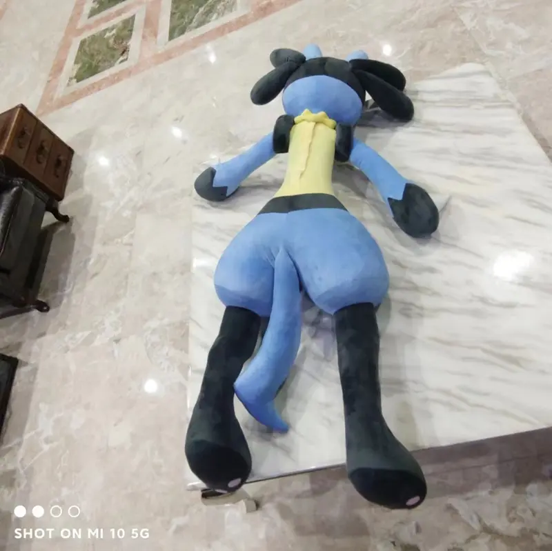 180cm/100cm Large Big Size Pokemon LucaRio Plush Leather Shell Anime Plush Stuffed Doll Super Big Plushies Pillow Holiday Gift