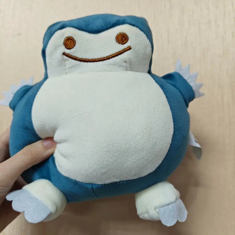 15cm Kawaii Anime Pokemon Dolls Reversible Pillow Cushion Ditto Transform Snorlax Plush Toys Home Decor Girl Birthday Gift