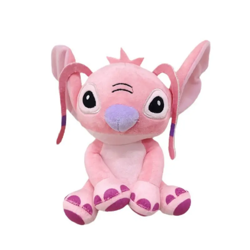 20cm Disney Cartoon Blue Pink Stitch Plush Dolls Anime Toys Lilo and Stitch Plush Pillow Appease Toys Xmas Gifts
