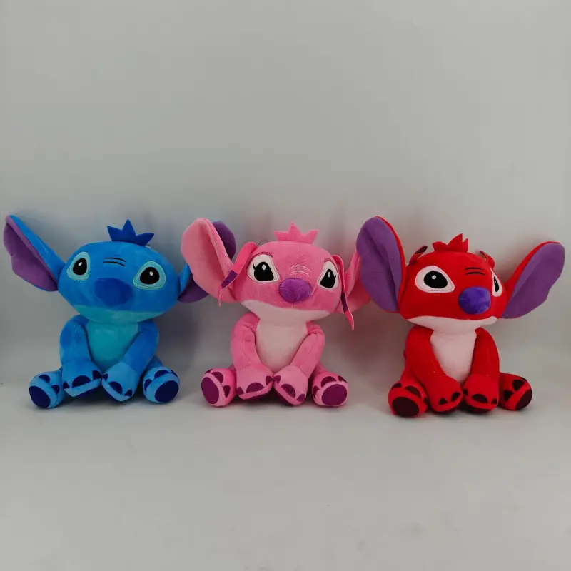20cm Disney Cartoon Blue Pink Stitch Plush Dolls Anime Toys Lilo and Stitch Plush Pillow Appease Toys Xmas Gifts