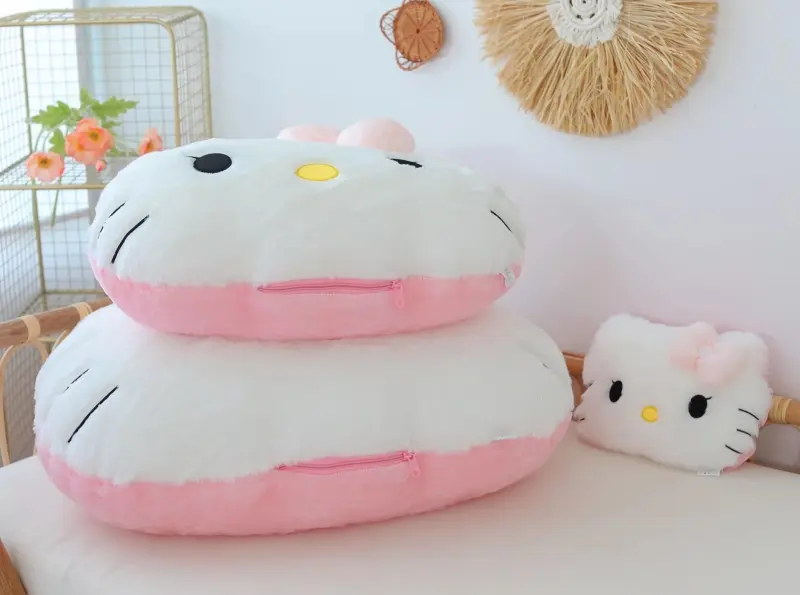 Big Size Sanrio Hello Kitty Headrest Back Cushion Melody Cuddly Pillow Blanket Sofa Bed Decor Pillow Hug Plushies Xmas Gifts